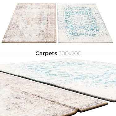 Stylish Interior Carpets 3D model image 1 