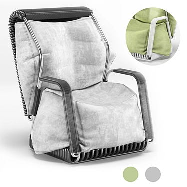 Convertible Comfort Armchair 3D model image 1 