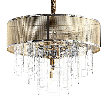 Elegant Mesh Chandelier - GENIA 3D model image 1 