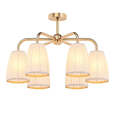 Classic American Style Brass Chandelier 3D model image 1 
