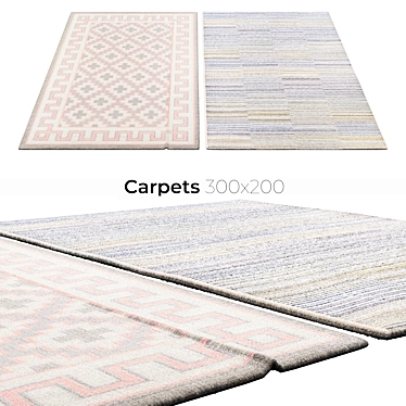 Stylish Interior Carpets 3D model image 1 