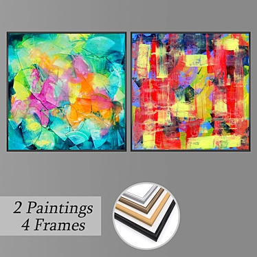 Elegant Wall Art Set 3D model image 1 