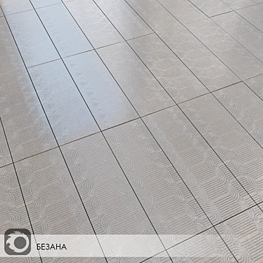 Stylish Besana Ceramic Wall Tiles 3D model image 1 