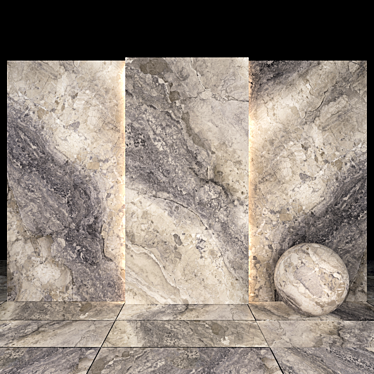 Mocha Marble Texture Slabs & Tiles 3D model image 1 