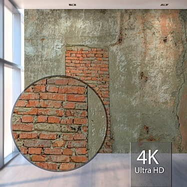 Seamless Old Wall Texture 3D model image 1 