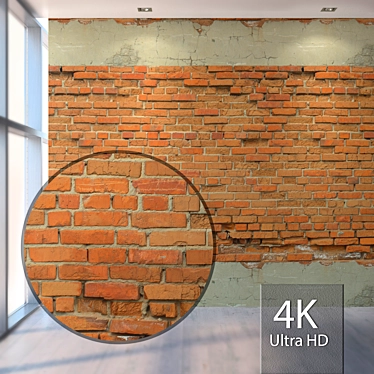 Seamless Brick Wall Texture Kit 3D model image 1 