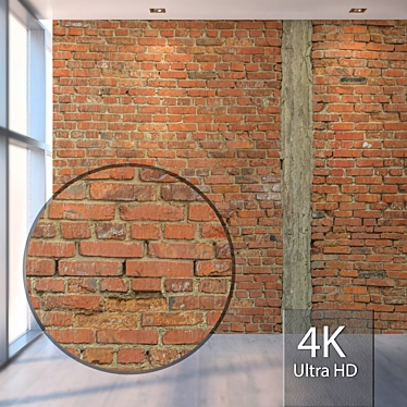 Seamless Brick Texture Set 3D model image 1 