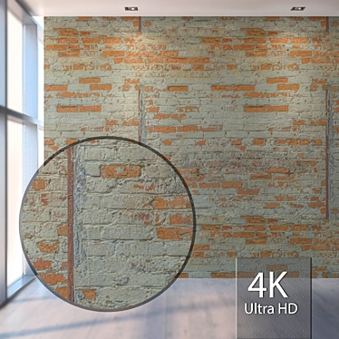 Seamless High-Resolution Brick Texture 3D model image 1 