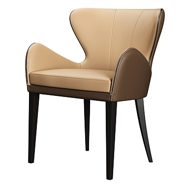 Elegant Elektra Dining Chair by Borzalino 3D model image 1 