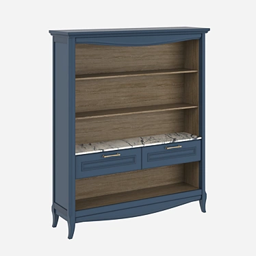 Vintage-inspired Shelving Unit with Beautiful Color Palette 3D model image 1 