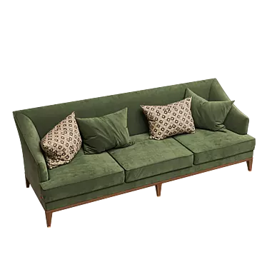 Classic Straight OM Sofa 3D model image 1 