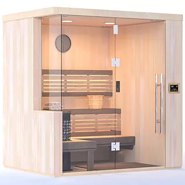 Luxury Sauna Experience 3D model image 1 