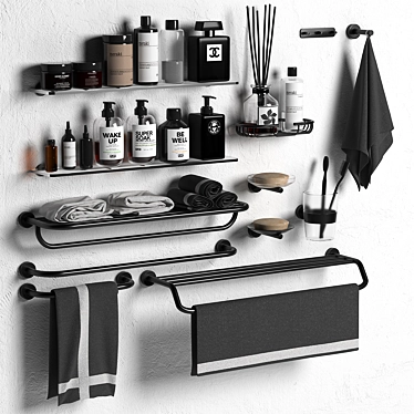 INDA Bathroom Set: Stylish & Functional 3D model image 1 