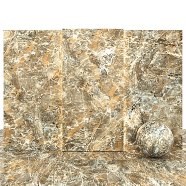 Jupiter Brown Marble Slabs & Tiles 3D model image 1 