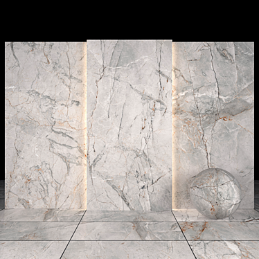 Gray Marble 04 - Multi-texture Slabs & Tiles 3D model image 1 