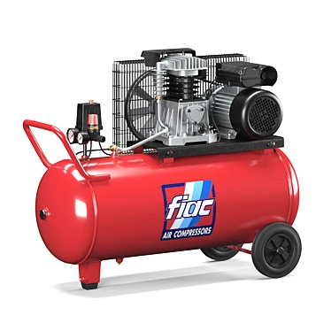 Powerful FIAC Air Compressor 3D model image 1 