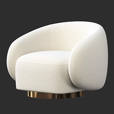 Modern Swivel Chair Brice 3D model image 1 