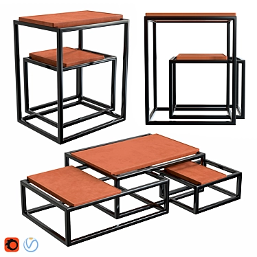 Matrix Tables - Stylish and Functional 3D model image 1 