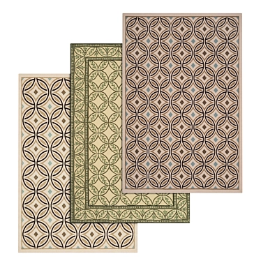 High-Quality Carpet Set | 3D Textured Rugs for VRay & Corona 3D model image 1 