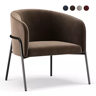 Copper Charm: Miami 1 Seater 3D model image 1 