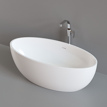 Luxurious Ceramica Flaminia APP Bathtub 3D model image 1 