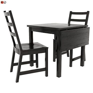 NORDVIKEN IKEA Table Set 3D model image 1 