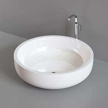 Luxurious Ceramica Flaminia FONTE Bathtub 3D model image 1 