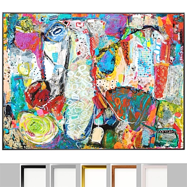 Impressionist Art Frames: 5 Unique Designs 3D model image 1 