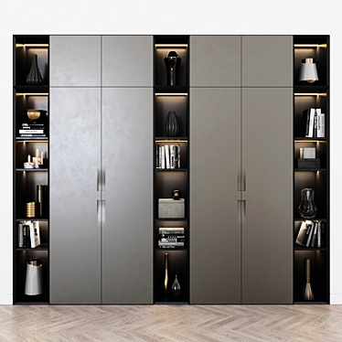 Contemporary Corona Wardrobe Collection 3D model image 1 