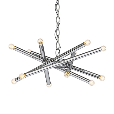 12-Light Sputnik Linear Chandelier 3D model image 1 