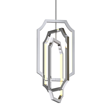 Audrie 6-Light Geometric Pendant 3D model image 1 