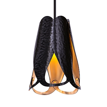 Elegant Geometric Pendant Light 3D model image 1 