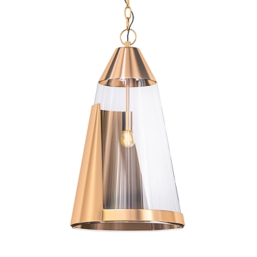 Kelly Hoppen Bessie Pendant: Elegant Illumination 3D model image 1 