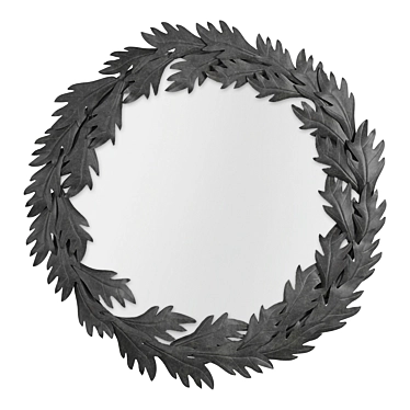 Zandra Round Mirror: Elegant and Timeless 3D model image 1 