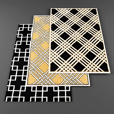 High Resolution Rugs Set - 3pcs 3D model image 1 