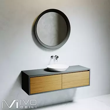 Customizable Console with Sink by VIVOMOBILI 3D model image 1 