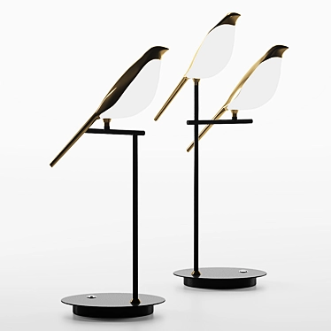 Bird Inspired Table Lamp - Lampatron Nomi Tab 3D model image 1 