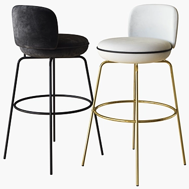 Elevate Your Space: Merwyn Barstool 3D model image 1 