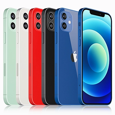 iPhone 12: The Ultimate Colorful Upgrade 3D model image 1 