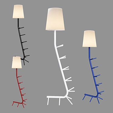 Mantra Centipede Floor Lamp 7254-7257: Stylish Illumination with Multiple Colors 3D model image 1 