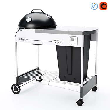 18-Inch Barbecue Grill Set 3D model image 1 