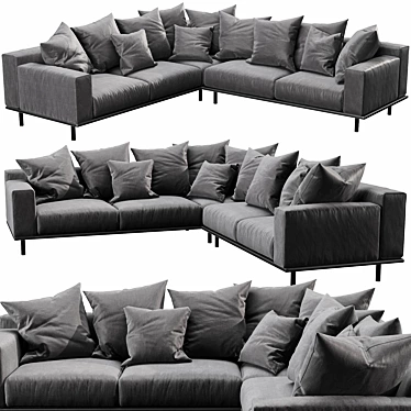 Sleek Meridiani KUOIO Sectional 3D model image 1 