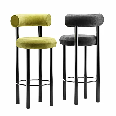 Luxury Tom Dixon Fat Bar Stool 3D model image 1 