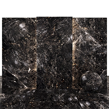 Elegant Africa Nero Marble: Texture, Size, & Compatibility 3D model image 1 