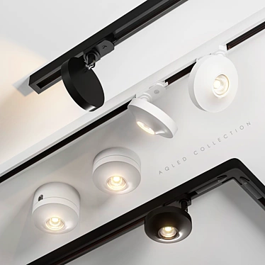 AQForm AQLed Pro Track Spotlights: Precision and Efficiency 3D model image 1 