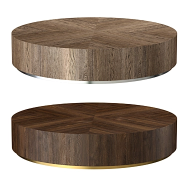 RH Modern Machinto Round Coffee Table 3D model image 1 