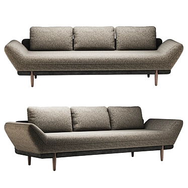 Introducing the Luxe Canyon Sofa 3D model image 1 