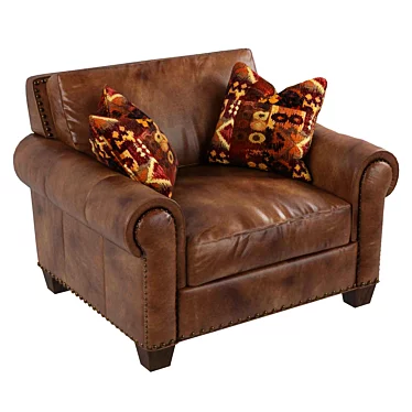 Silverado Caramel Brown Leather Chair