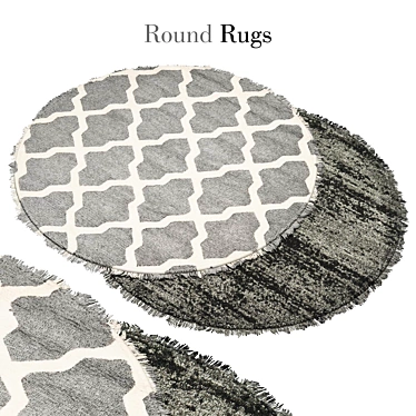 Round Rug 8: Luxurious and Durable 3D model image 1 