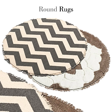 Title: Elegant Round Rug, 11 3D model image 1 